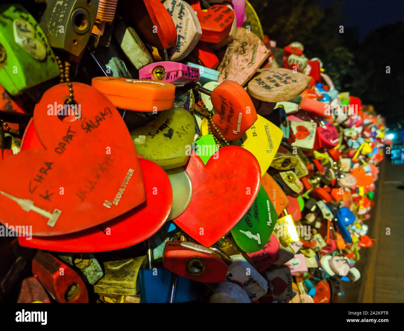 SEPT. 19, 2019SEOUL SOUTH KOREA Locks of Love, Love padlocks, Love