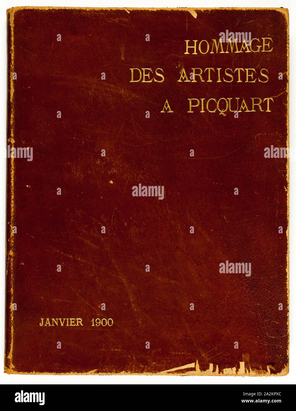 Hommage des artistes à Picquart, 1899, Lithographs by Pierre Émile Cornillier (French, 19th century), Lucien Perroudon (French, 19th century), Louis Anquetin (French, 1861–1932), Adolphe Ernest Gumery (French, 1861–1943), Herman René Georges Paul (French, 19th century), Maximilien Luce (French, 1858–1941), George Manzana-Pissarro (French, 1871–1961), Hippolyte Petitjean (French, 1854–1929), Louis Armand Rault (French, 19th century), Théo van Rysselberghe (Belgian, 1862–1926), Joaquim Sunyer y Miró (Spanish, 1875–1956), and Félix Edouard Vallotton (French, born Switzerland, 1865–1925 Stock Photo