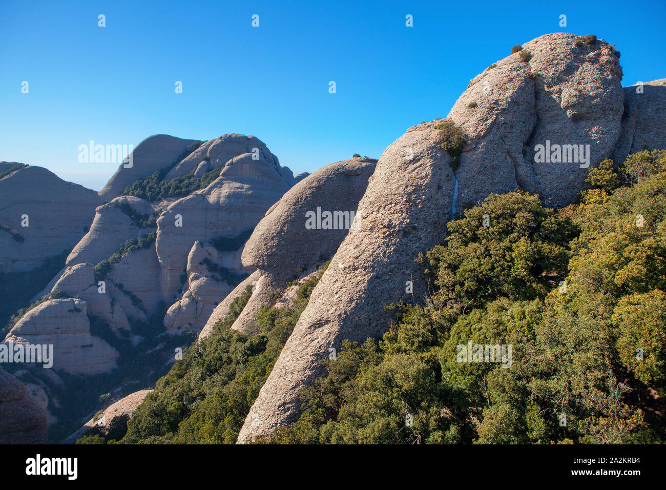landscape of Montserrat mountains in Spain Stock Photo - Alamy