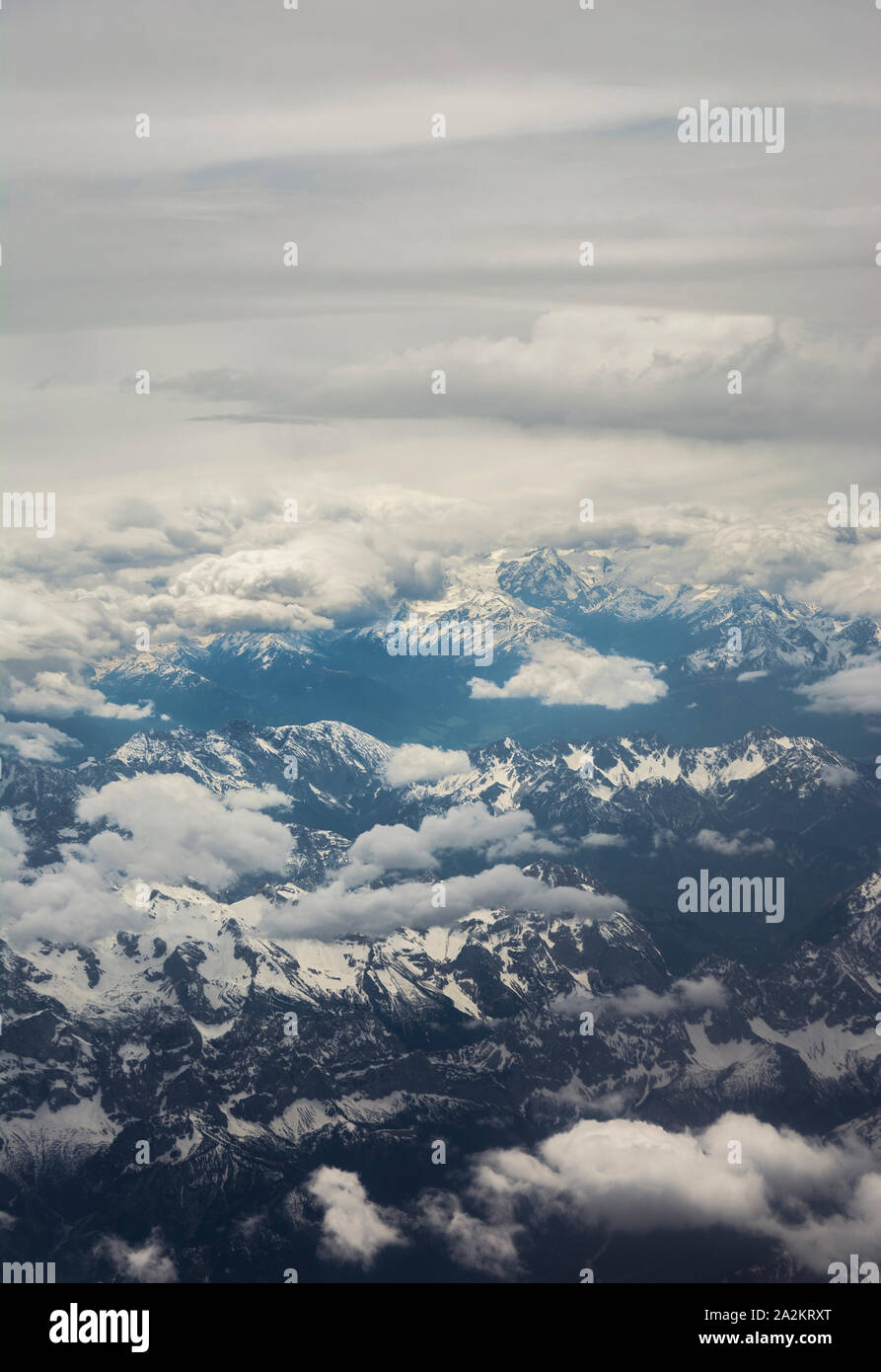 Swiss alps winter flight hi-res stock photography and images - Alamy