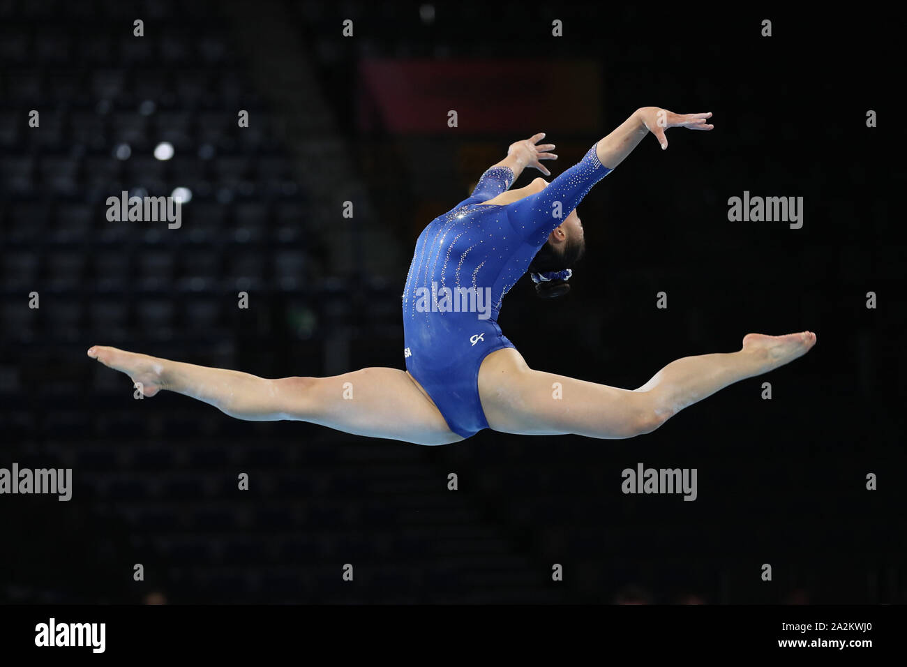 October 1, 2019: Gymnast Kara Eaker from the USA during the podium
