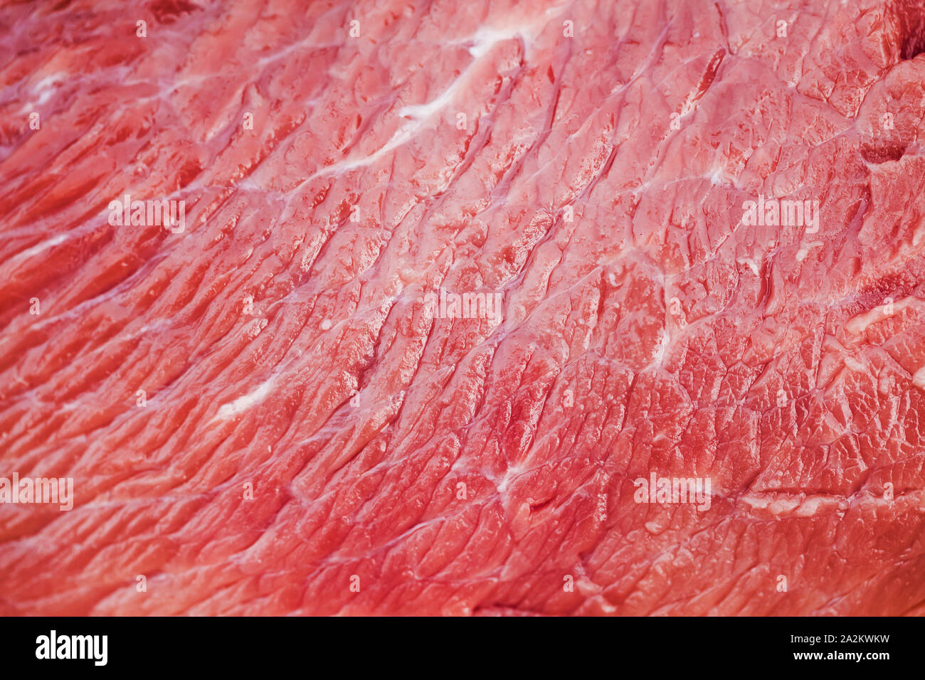 Fresh red beef surface, background photo texture Stock Photo