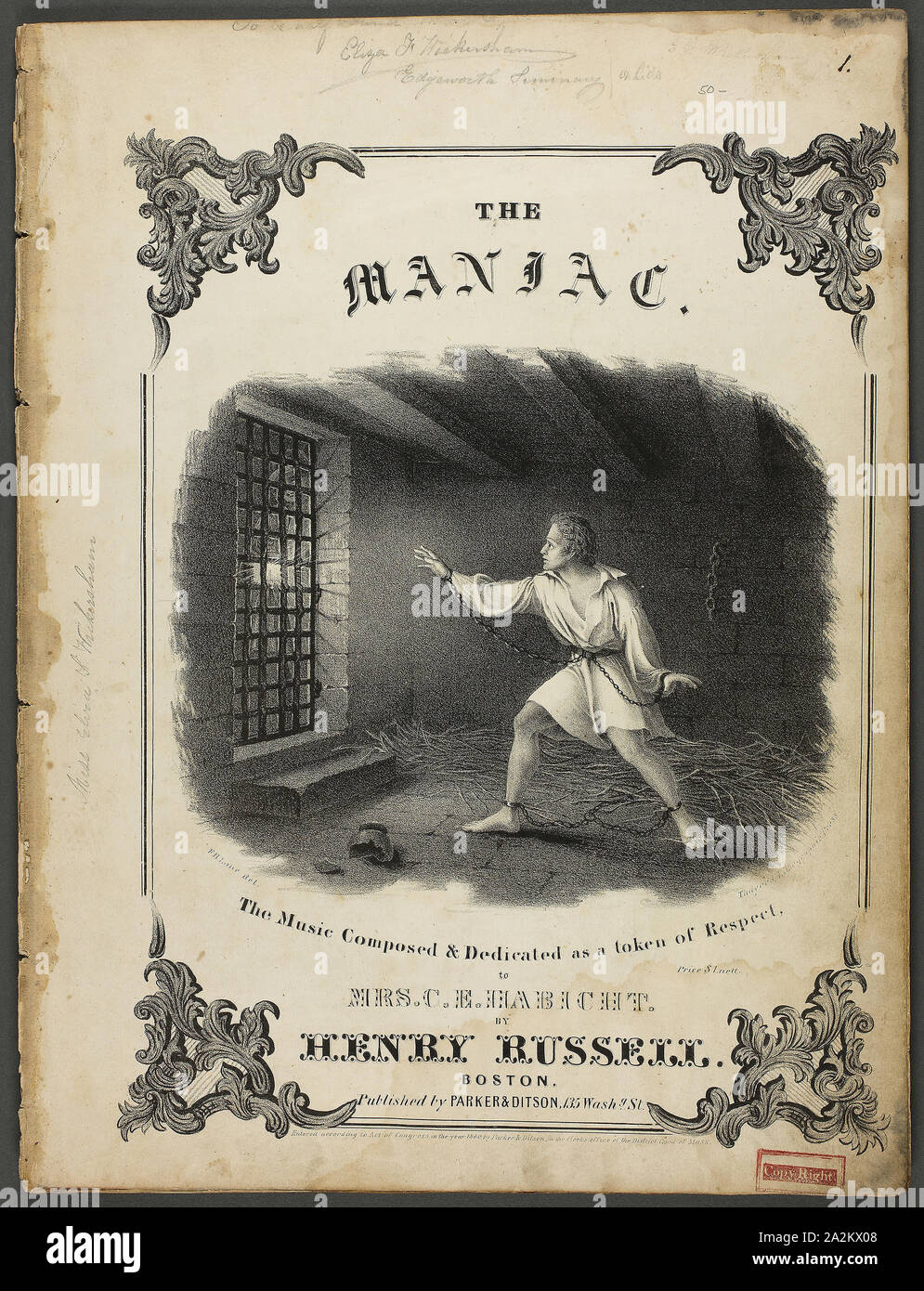 The Maniac, 1880, Fitz Hugh Lane, American, 18041865, United States