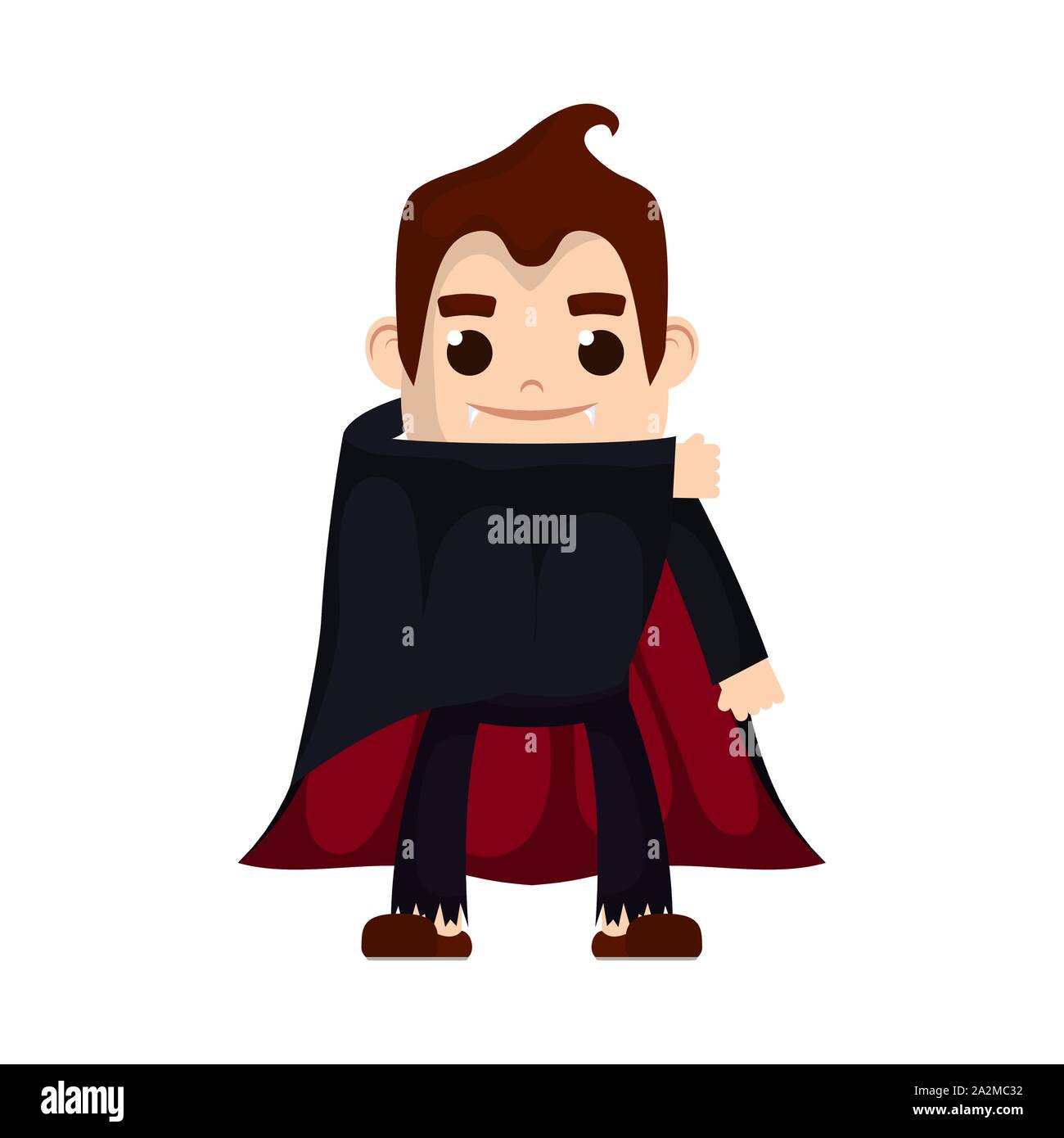 little boy with dracula costume character Stock Vector Image & Art - Alamy