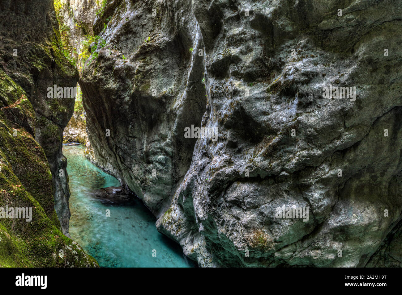 Tolmin Gorge, Triglav National Park, Slovenia, Europe Stock Photo