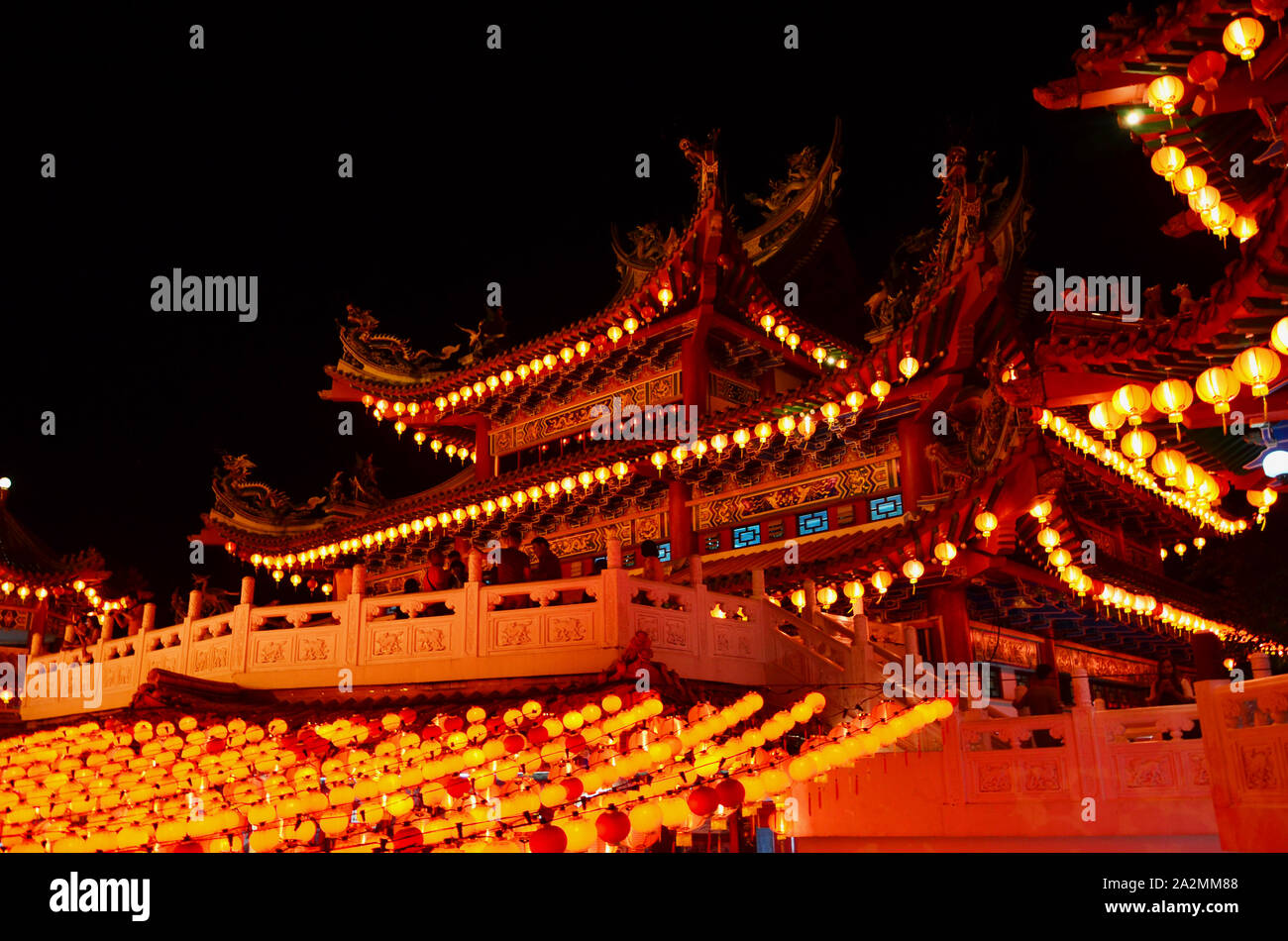 Chinese Temple Kuala Lumpur Malaysia Chinese New Year Stock Photo