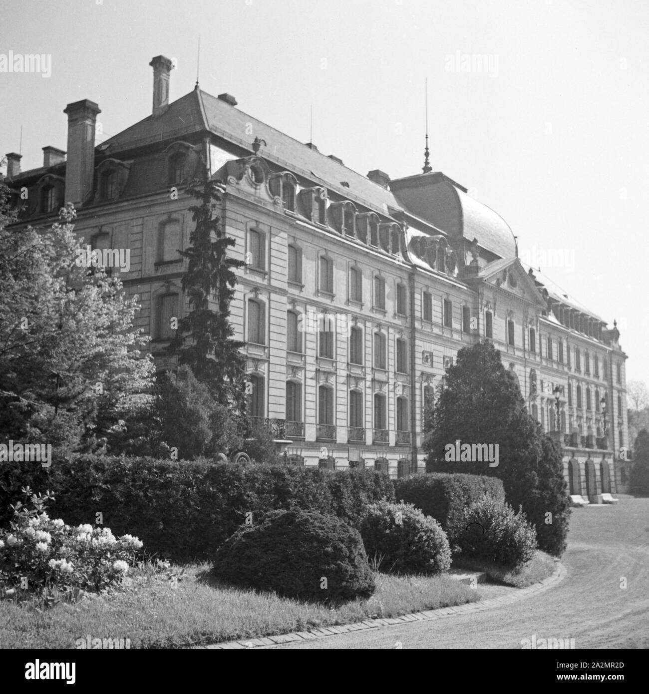 Das Schloss in Donaueschingen, Deutschland 1930er Jahre. Donaueschingen castle, Germany 1930s. Stock Photo