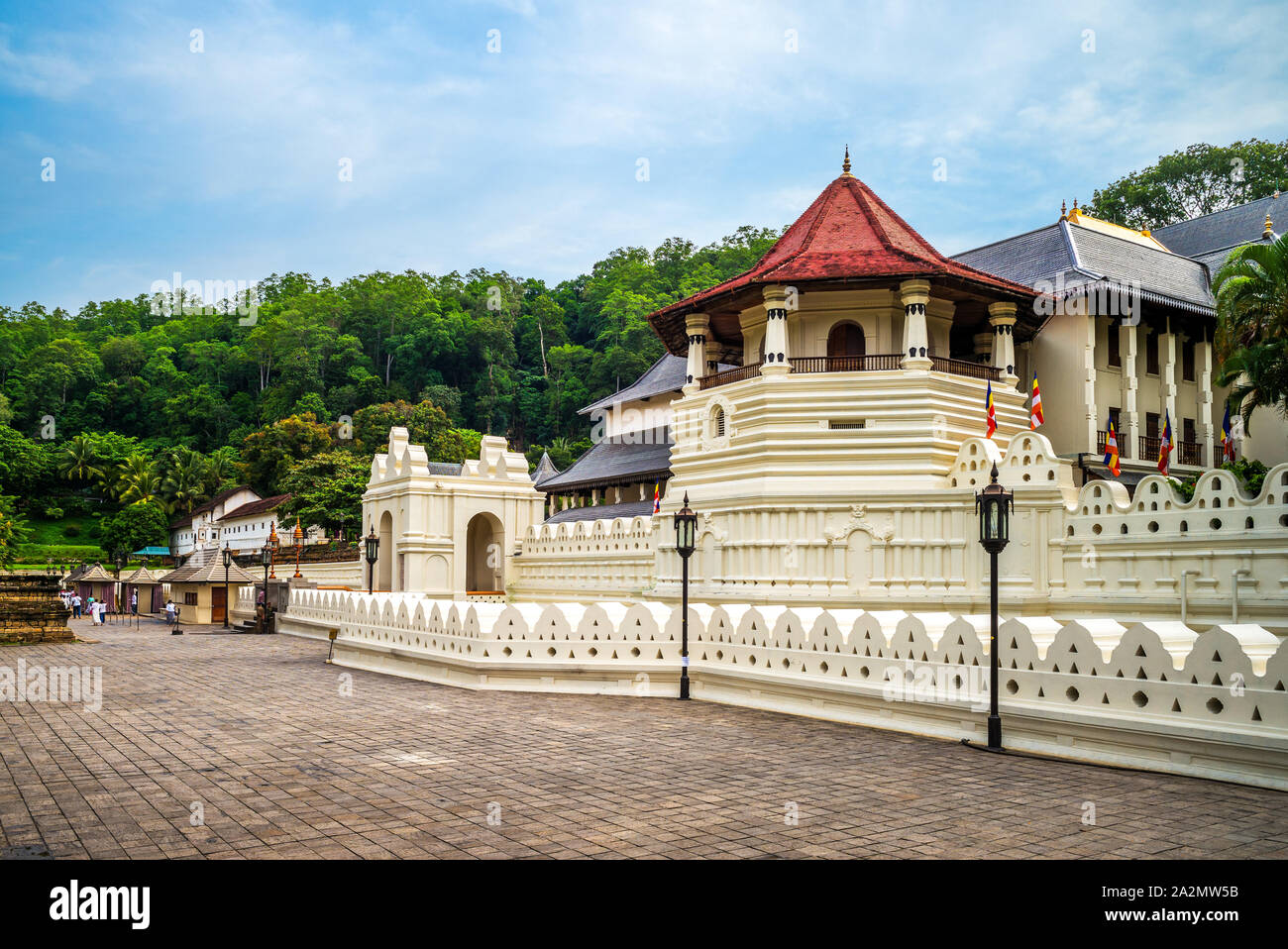 Temple of the Sacred Tooth Relic, kandy, sri lanka Stock Photo