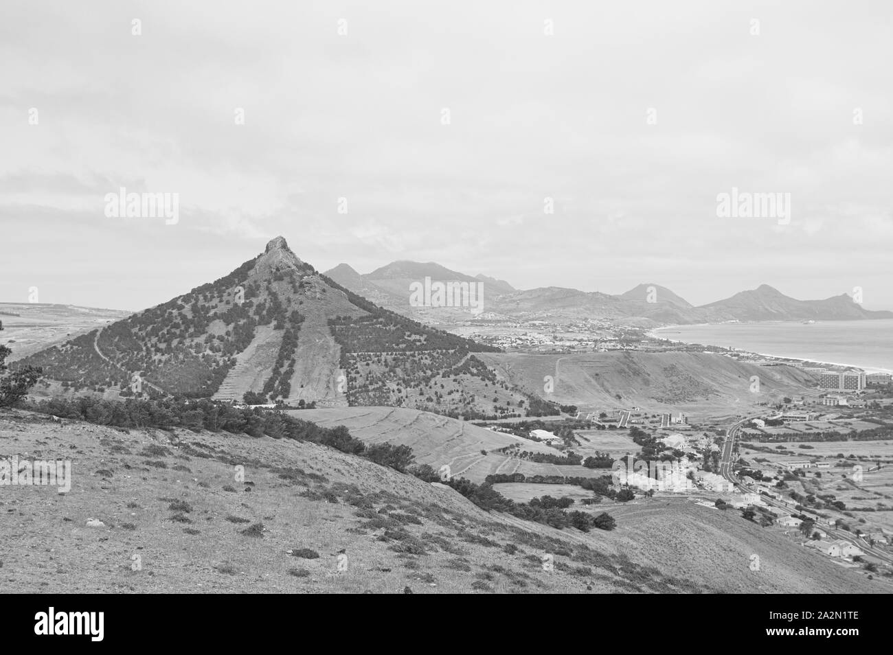 Urban nature and volcanoes Black and White Stock Photos & Images - Alamy