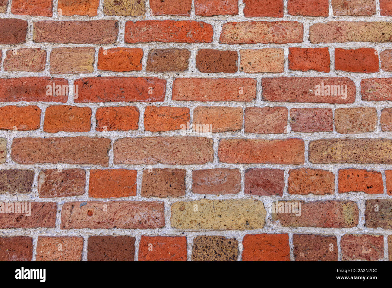 Old red retro brick wall texture background Stock Photo - Alamy