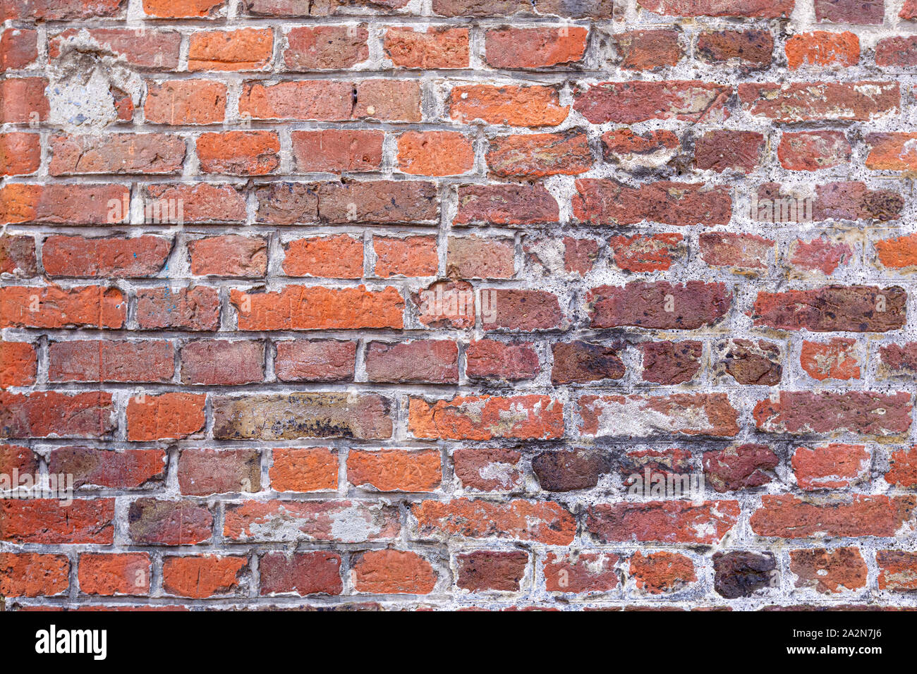 Old red retro brick wall texture background Stock Photo - Alamy