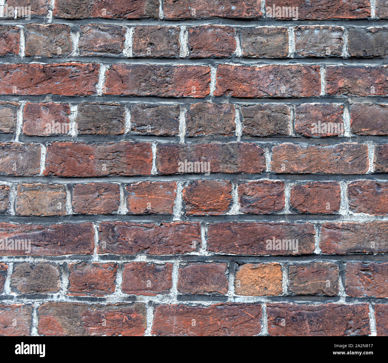 Old red retro brick wall texture background Stock Photo - Alamy