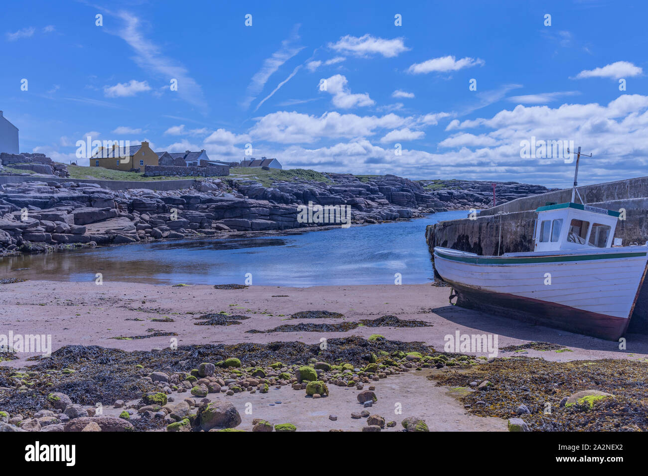 Fishing boat, Gola Island, Donegal, Ireland Stock Photo Alamy