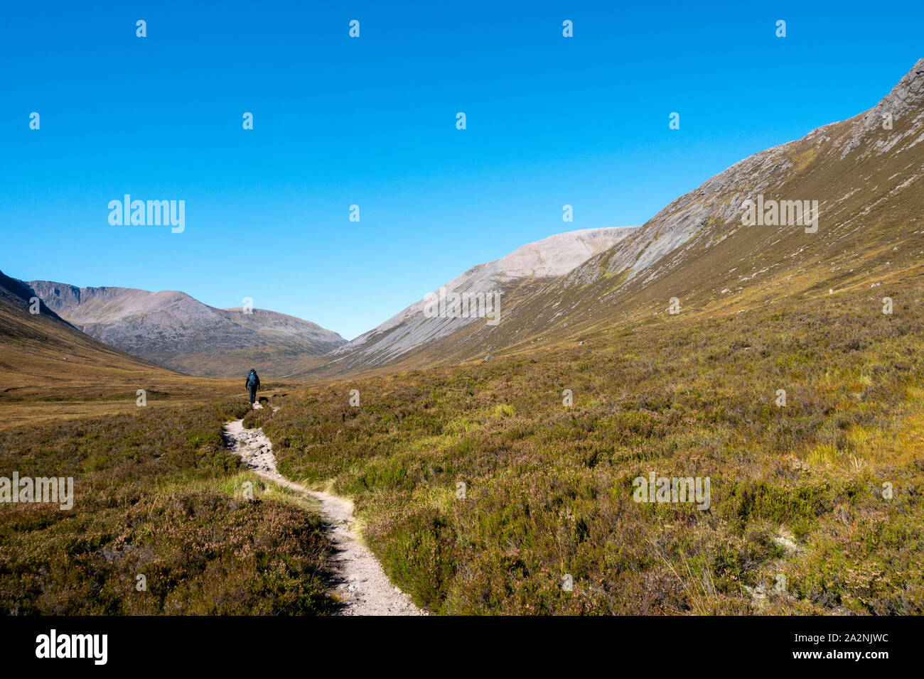 Route along to Lairig Ghru in the heart of the Cairngorms National Park ...