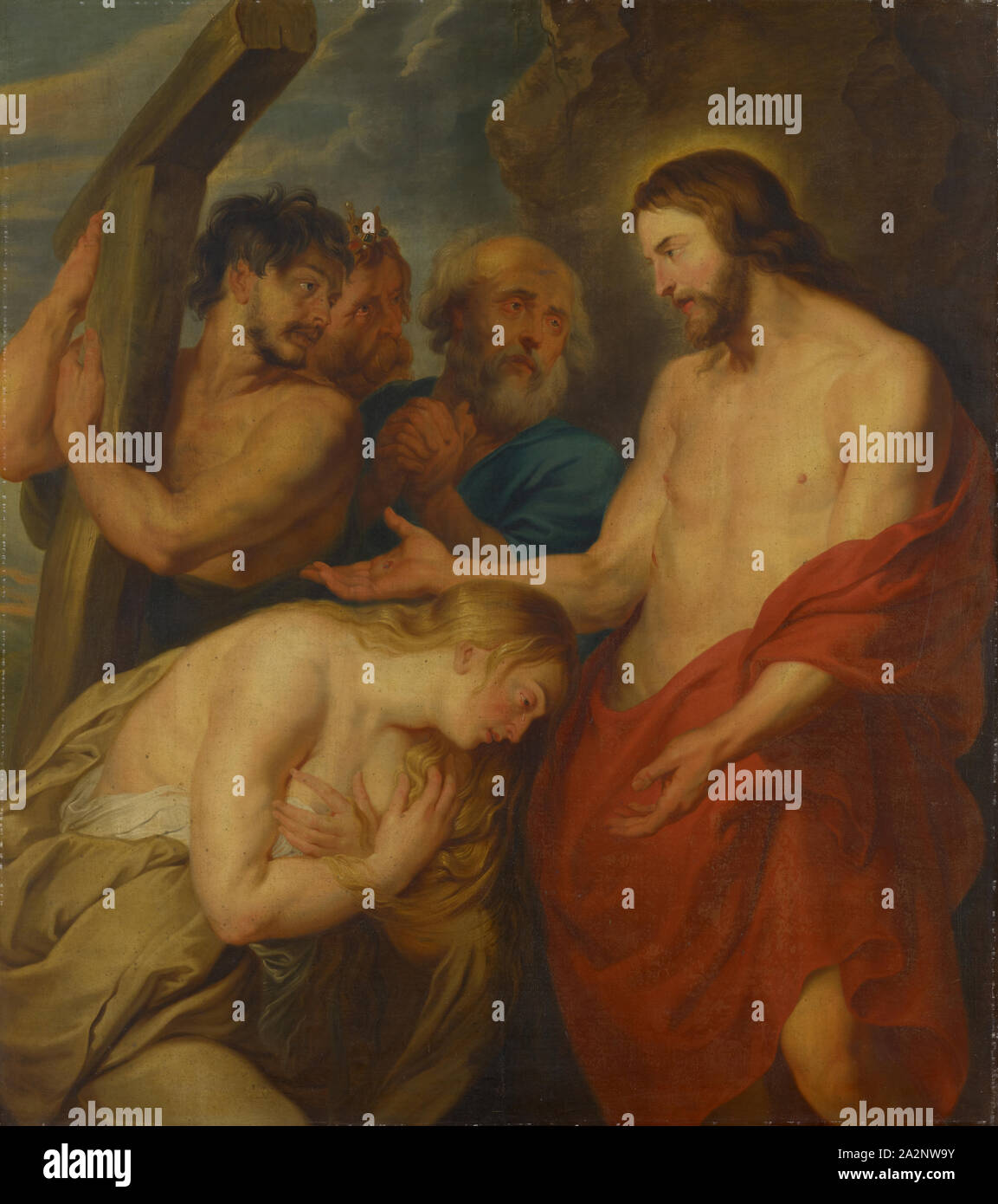 Christ and the penitent sinners, oil on canvas, 149.5 x 131 cm, unsigned, Peter Paul Rubens, (Werkstatt / workshop), Siegen 1577–1640 Antwerpen Stock Photo