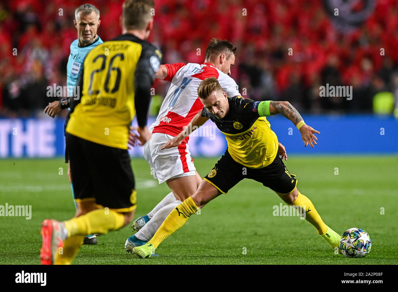 Stanislav Tecl of Slavia Prague during the match FC Barcelona v Slavia Praga,  of UEFA Champions