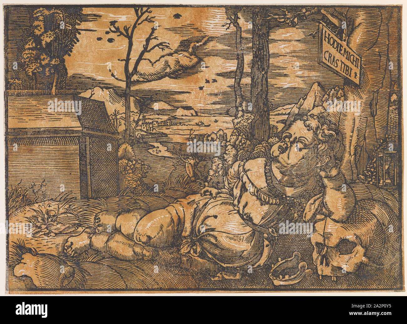 Black death woodcut hi-res stock photography and images - Alamy