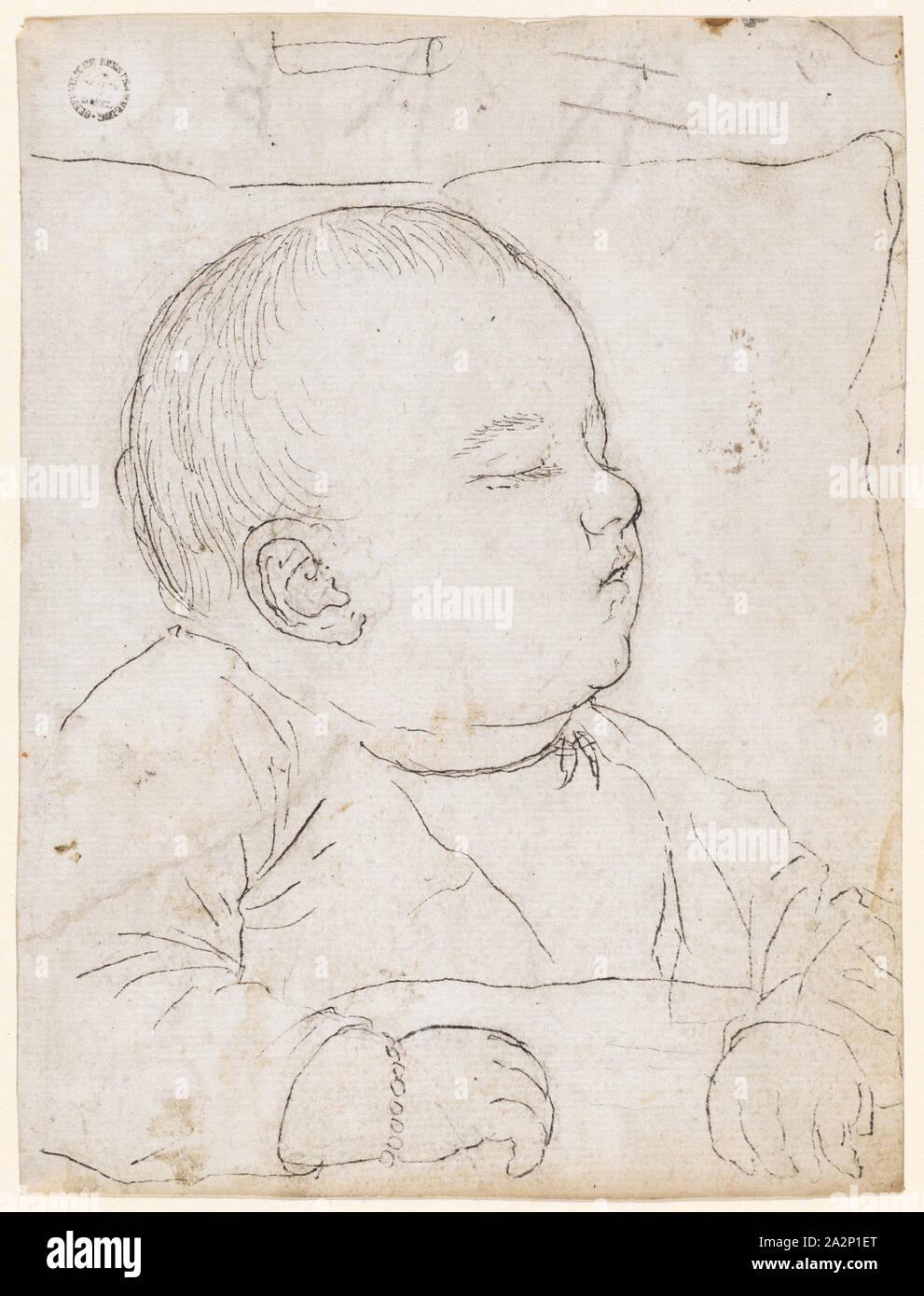 https://c8.alamy.com/comp/2A2P1ET/sleeping-child-pen-in-black-over-preliminary-drawing-with-graphite-pencil-sheet-14-x-105-cm-not-marked-hans-hug-kluber-basel-1535361578-basel-2A2P1ET.jpg