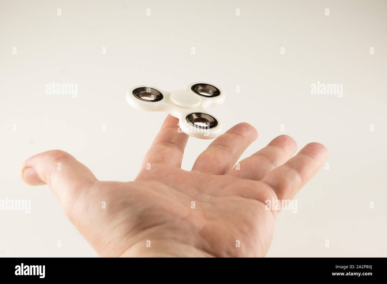 bearing spinner is a great stress reliever toy Stock Photo