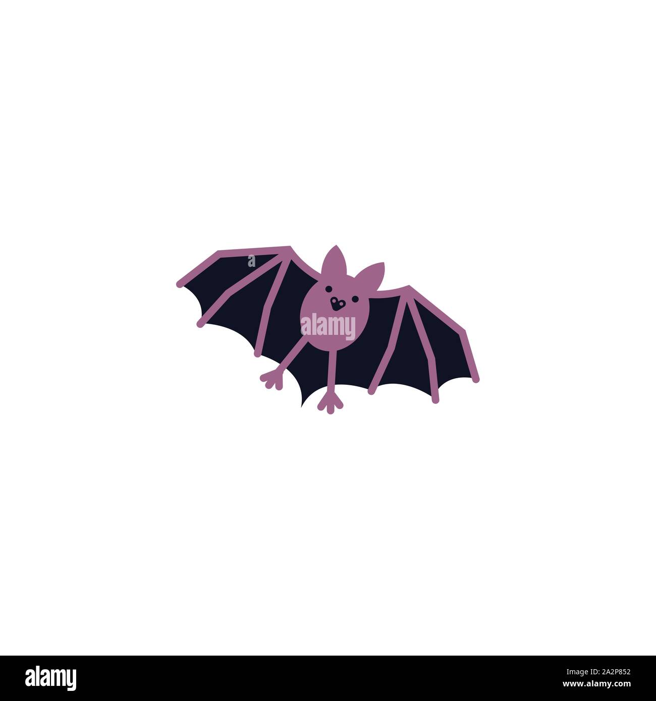 halloween bat flying isolated icon Stock Vector Image & Art - Alamy