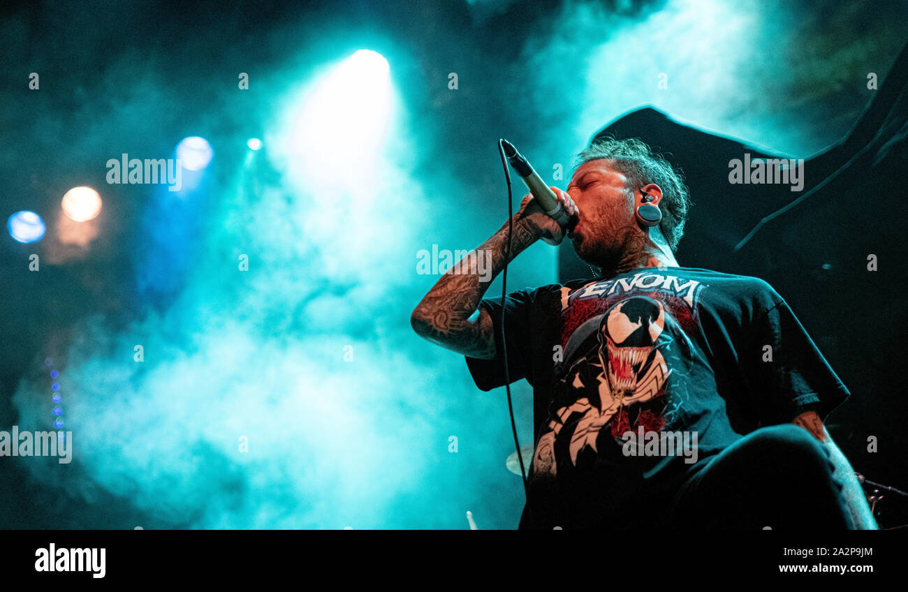 Copenhagen Denmark 02nd Oct 2019 The American Deathcore Band Chelsea Grin Performs A Live Concert At