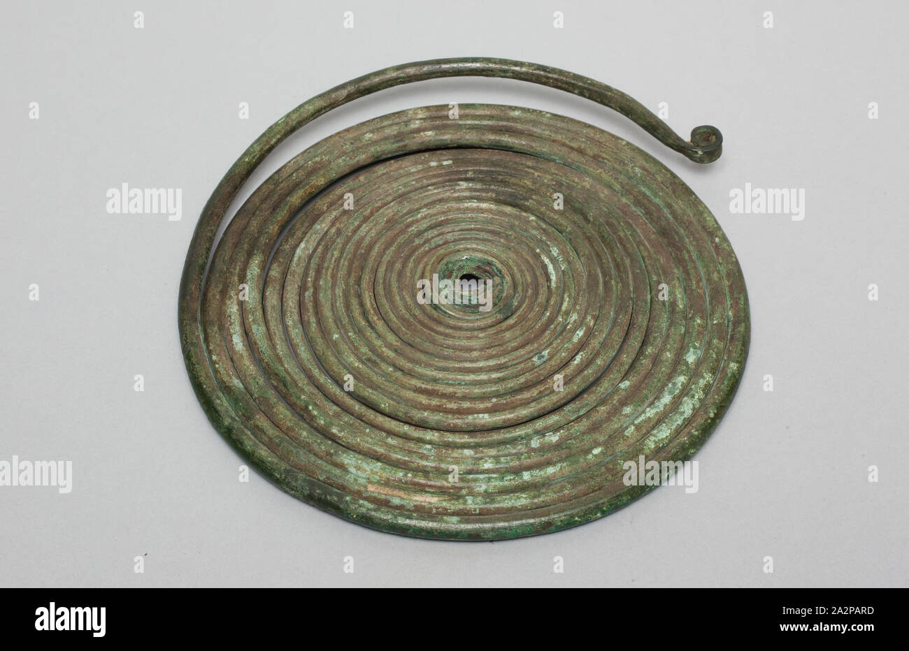 Half of a Spiral Fibula, 1200/800 BC, bronze Stock Photo
