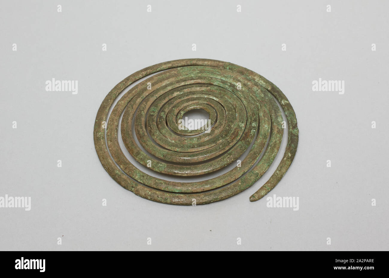 Half of a Spiral Fibula, 1200/800 BC, bronze Stock Photo