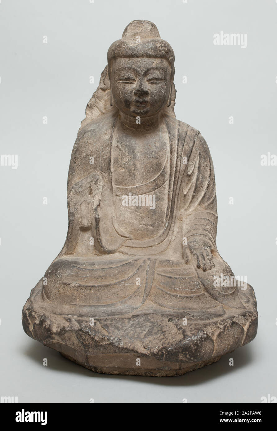Unknown (Chinese), Amida Buddha, 618/906, 13 1/4 in Stock Photo