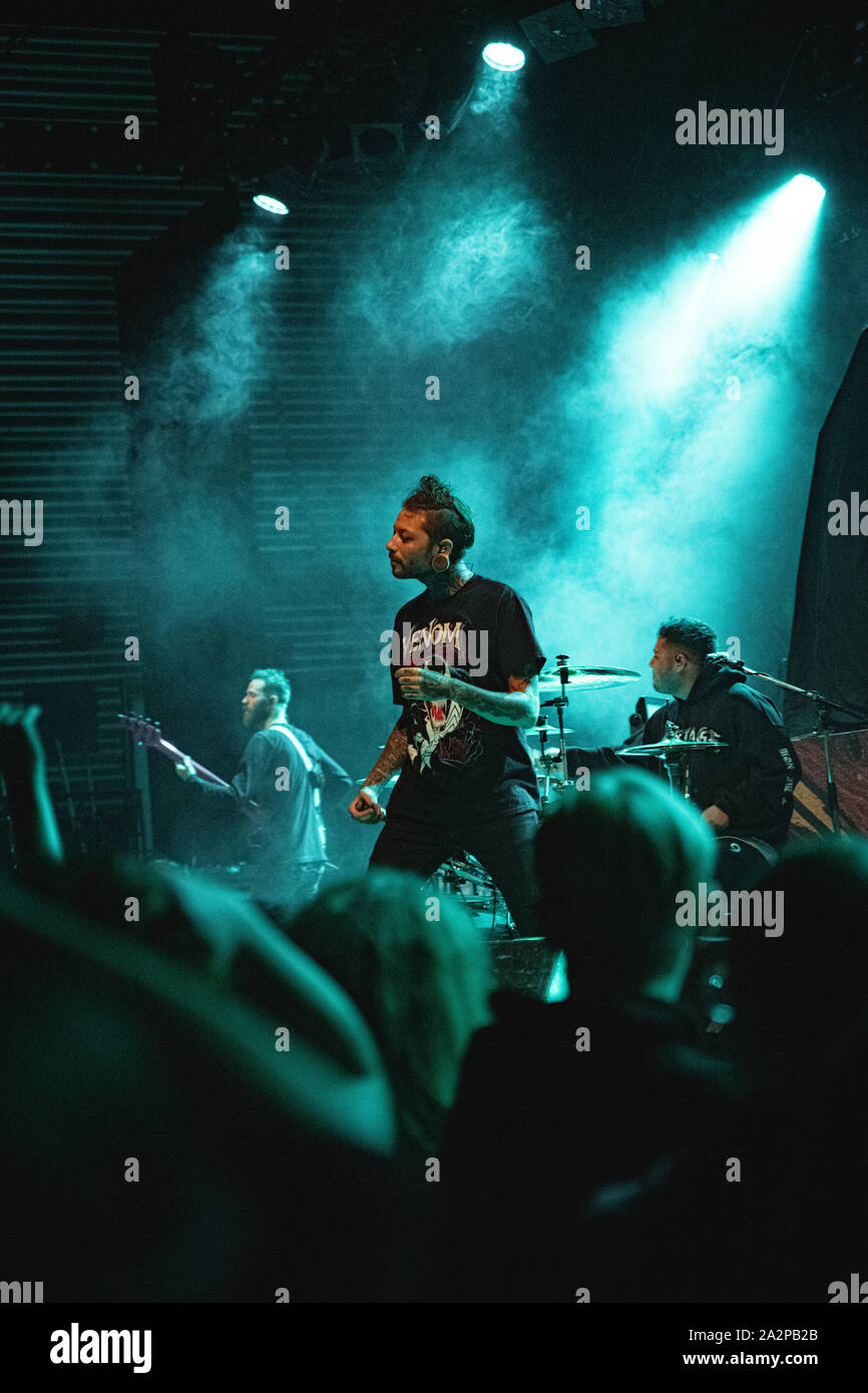 Copenhagen Denmark 02nd Oct 2019 The American Deathcore Band Chelsea Grin Performs A Live Concert At