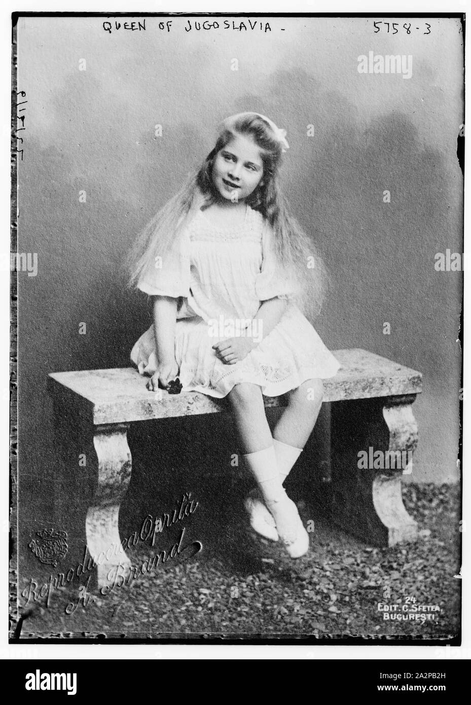 Queen of Jugoslavia i.e. Yugoslavia Stock Photo - Alamy