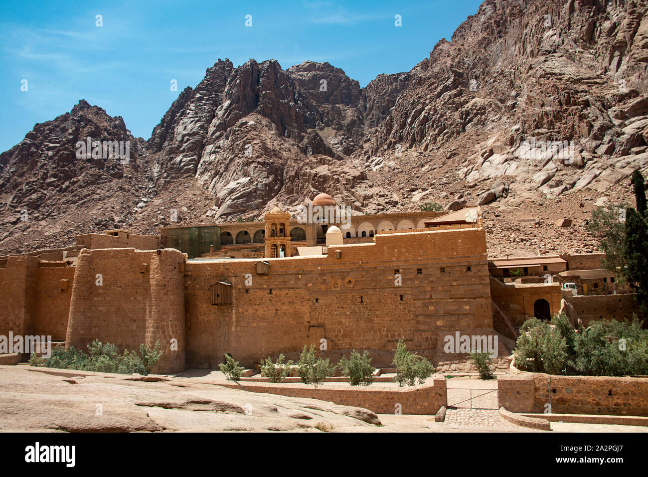 Saint Catherine's Monastery in Mount Sinai Stock Photo
