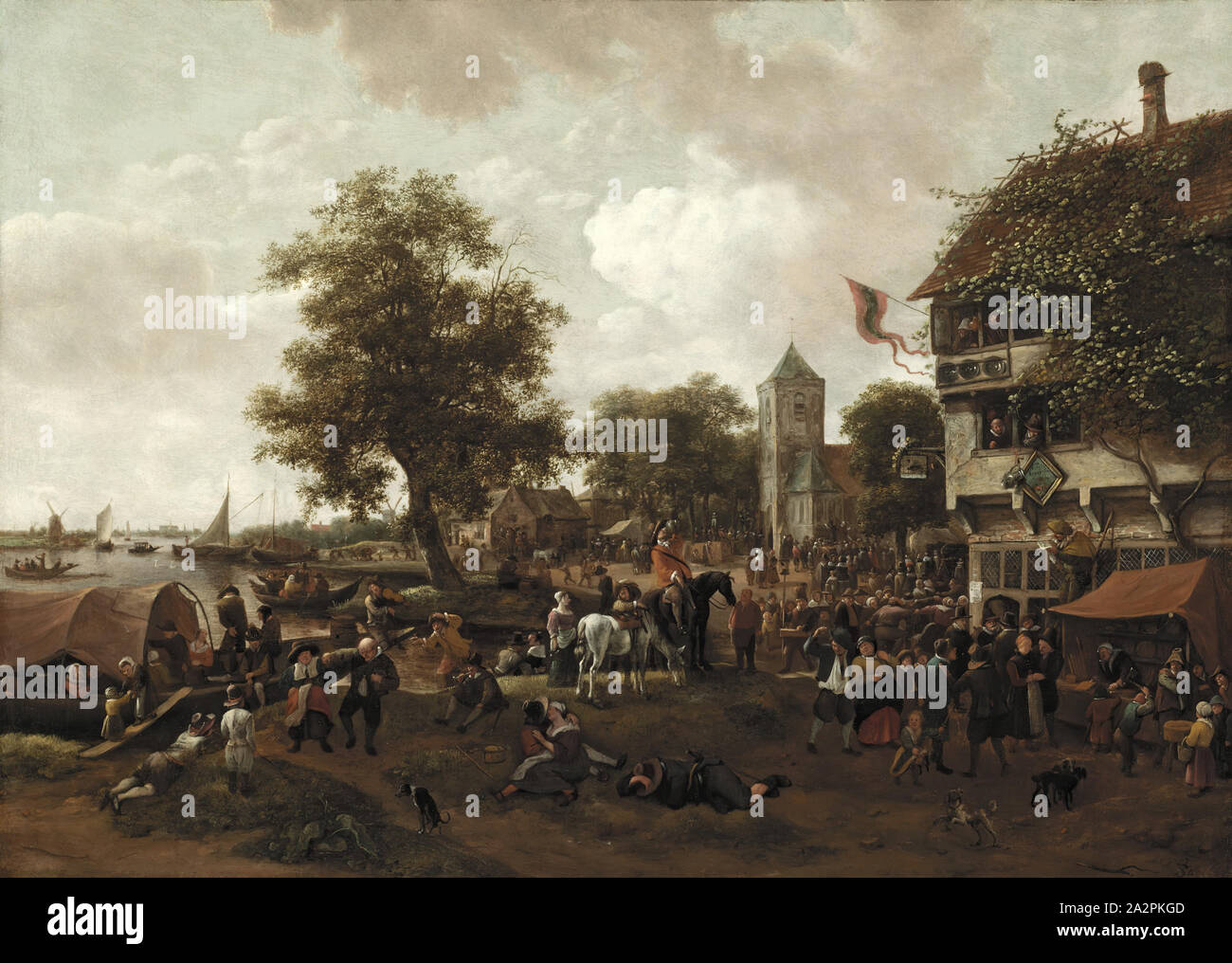 Jan Havicksz Steen Dutch 1625 1679 The Fair At Oegstgeest Ca Between 1655 And 1660 Oil On Canvas Unframed 28 39 Inches 71 1 99 1 Cm Stock Photo Alamy