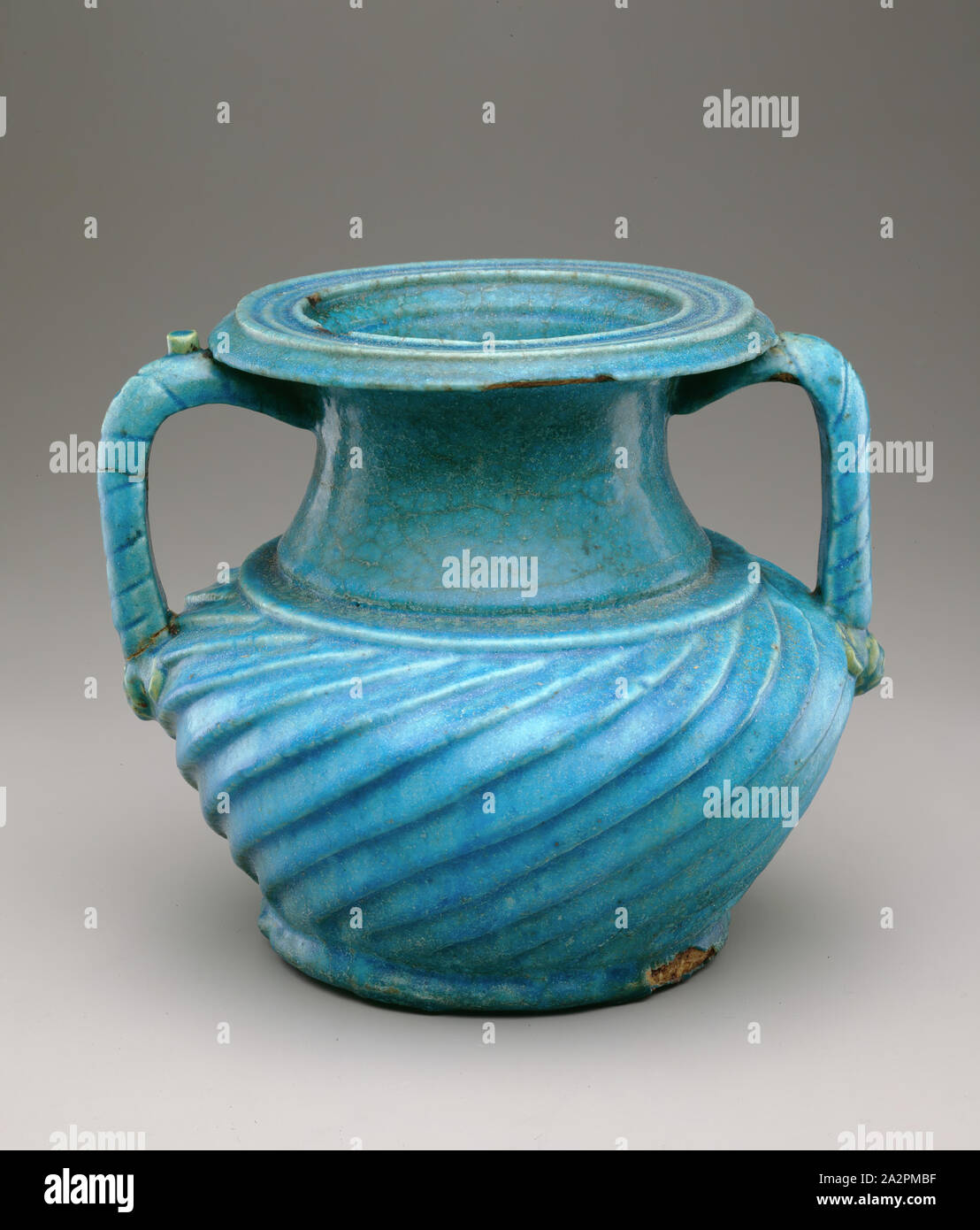 Egyptian, Cinerary Urn, 1st/2nd Century AD, glazed pottery, 9.0 x 10.0
