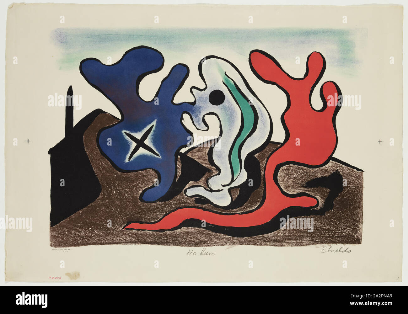 Francis Shields, American, 1908-1990, Ho-Hum, 1938, lithograph printed ...