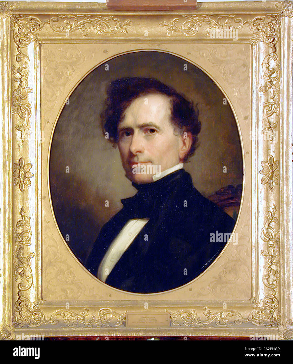 George Peter Alexander Healy American 1813 1894 Franklin Pierce 1853 Oil On Canvas Unframed 23 1 8 19 7 8 Inches 58 7 50 5 Cm Stock Photo Alamy