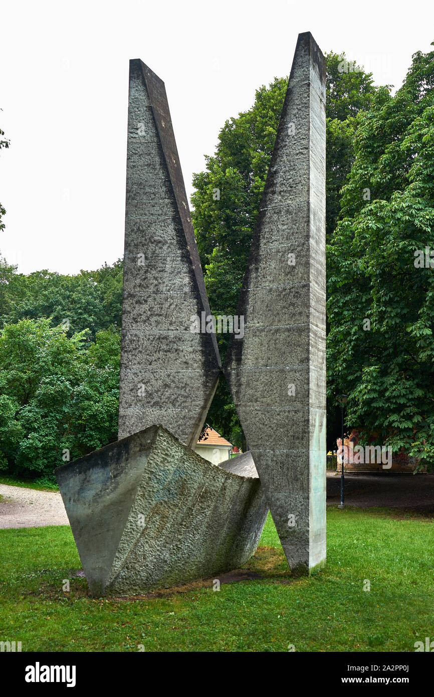 Friedrich Georg Wilhelm Struve Denkmal, Domhügel, Toomemägi, Tartu, Estland, Europa Stock Photo