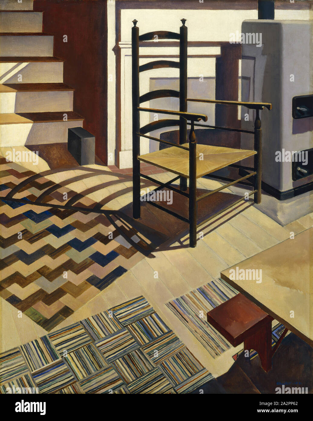 Charles Sheeler, American, 1883-1965, Home, Sweet Home, 1931, oil on canvas, Unframed: 36 × 29 inches (91.4 × 73.7 cm Stock Photo
