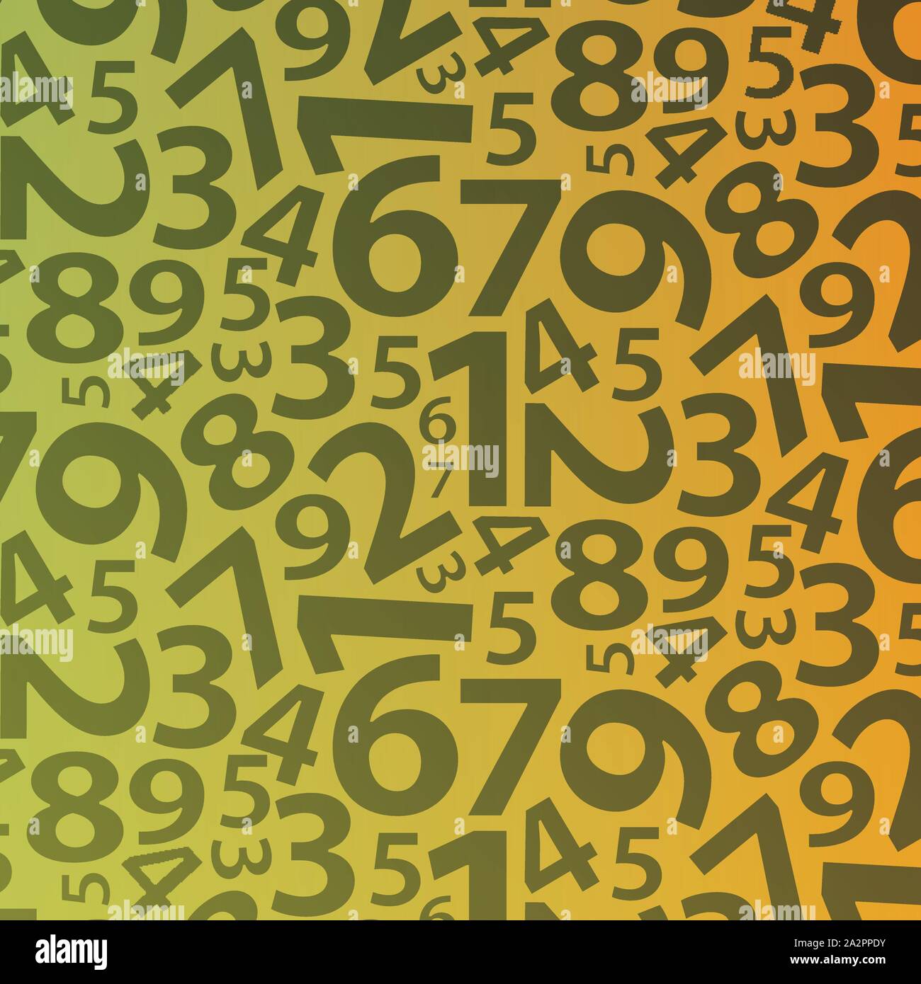 Seamless Colorful Abstract Vector Background With Numerals Stock Vector ...
