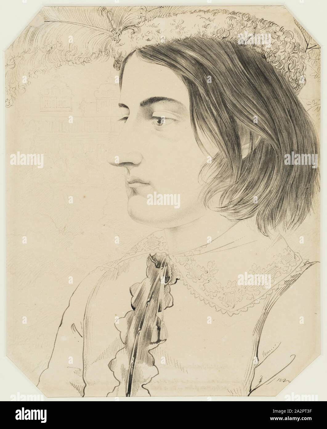 Carl Philipp Fohr, German, 1795-1818, Ludwig Simon, Theological Student, 1816, pen and brush and black ink on wove paper with gilt upper, right and lower edges, Sheet: 9 5/8 × 7 3/4 inches ( × cm Stock Photo - Alamy Carl Philipp Fohr, German, 1795-1818, Ludwig Simon, Theological Student, 1816, pen and brush and black ink on wove paper with gilt upper, right and lower edges, Sheet: 9 5/8 × 7 3/4 inches ( × cm Stock Photo - Alamy