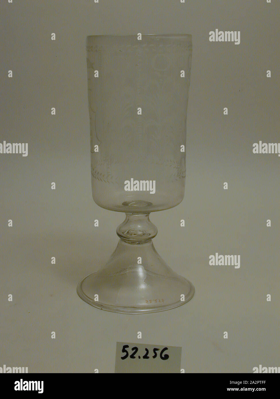 Pokal, 18th Century, Glass, Height x diameter: 11 x 5 3/8 in. (27.9 x 13.7 cm Stock Photo