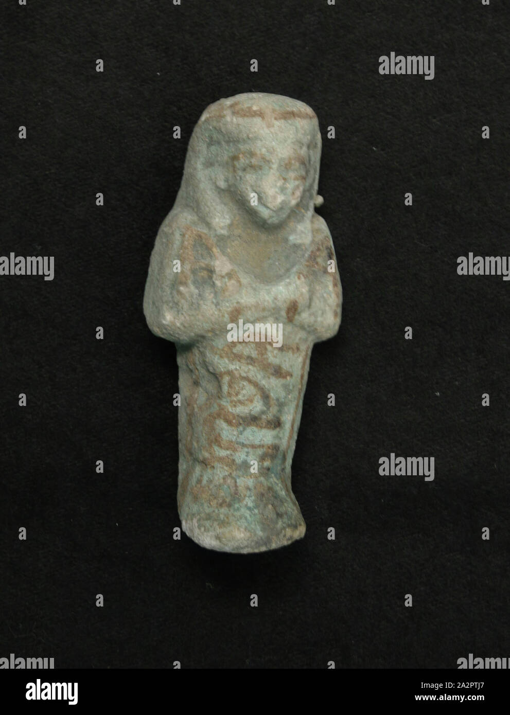 Egyptian, Shabti, 1070/712 BC, Faience, height 6.6 cm Stock Photo
