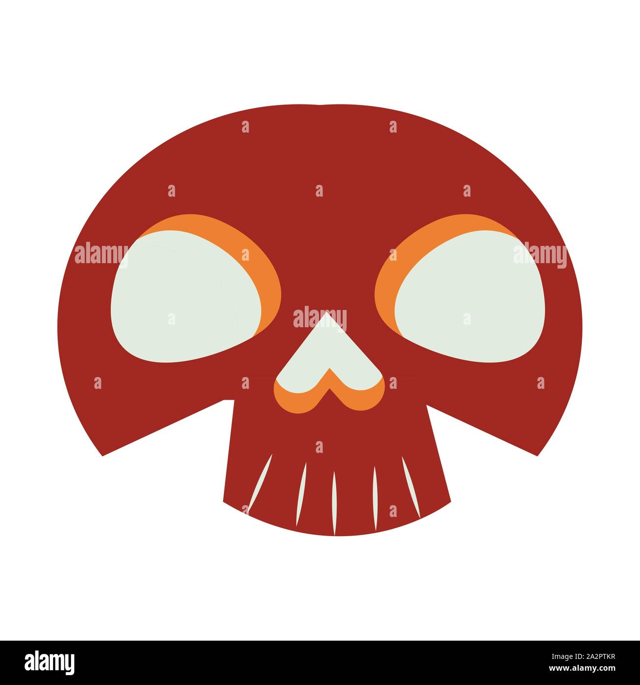 halloween skull head isolated icon Stock Vector Image & Art - Alamy