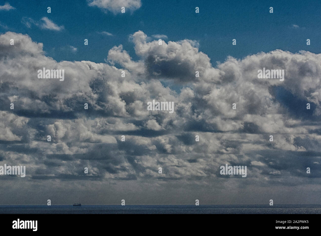 Clouds add to the beauty in the sky in all types of weather. Stock Photo