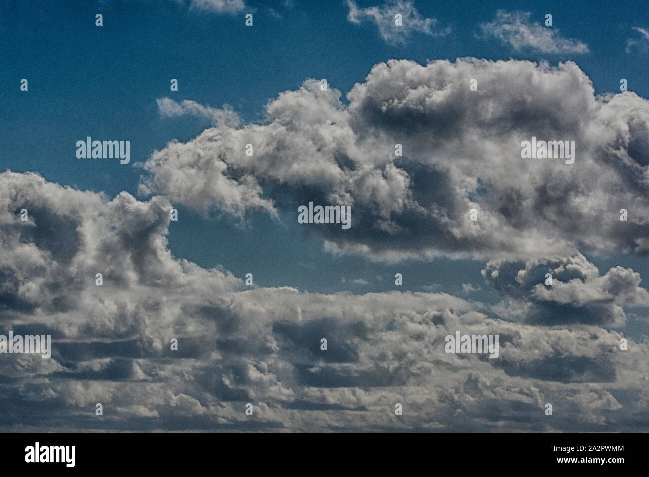 Clouds add to the beauty in the sky in all types of weather. Stock Photo