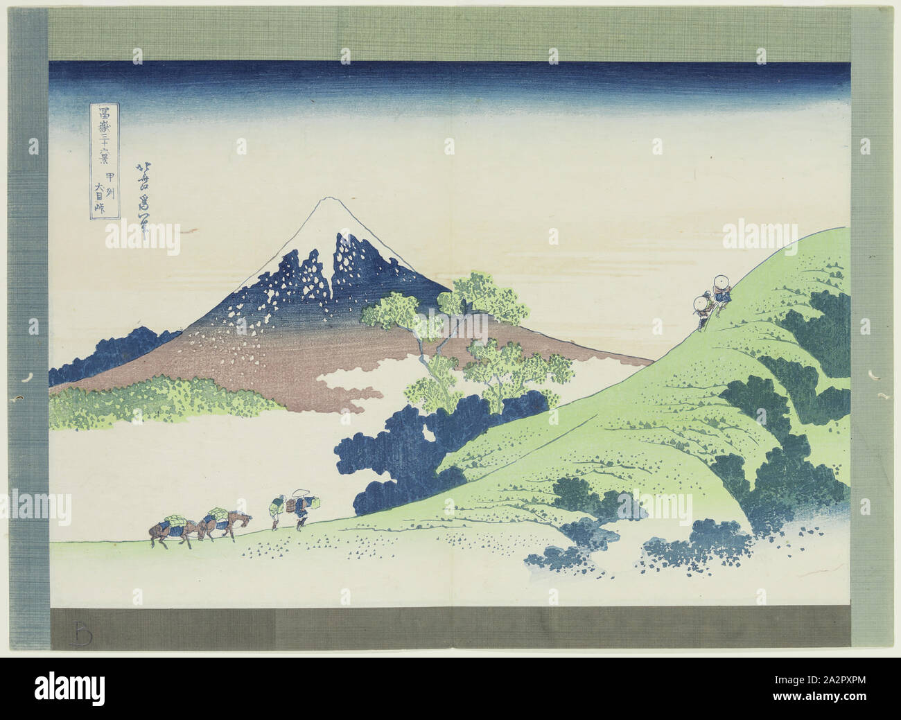 Katsushika Hokusai, Japanese, 1760-1849, Inumetoee, Koshiu, 18th/19th Century Stock Photo