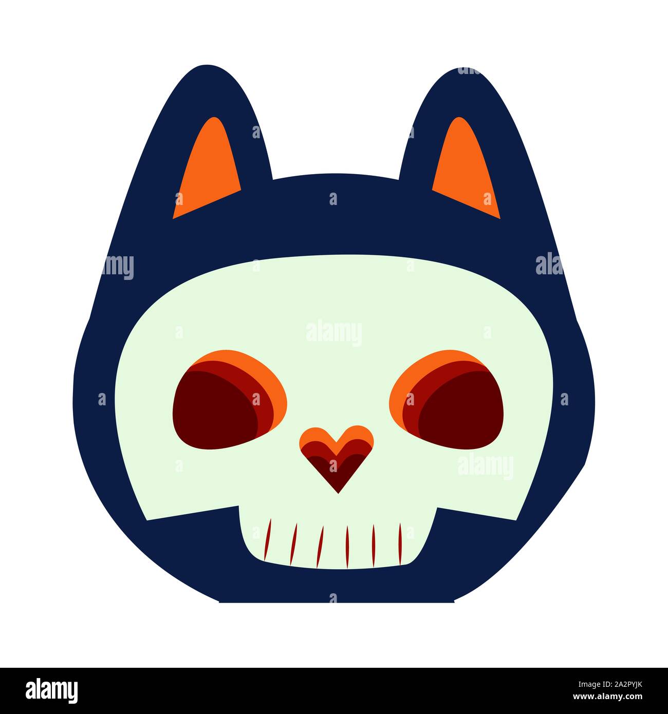 halloween cat mascot with katrina costume Stock Vector Image & Art - Alamy