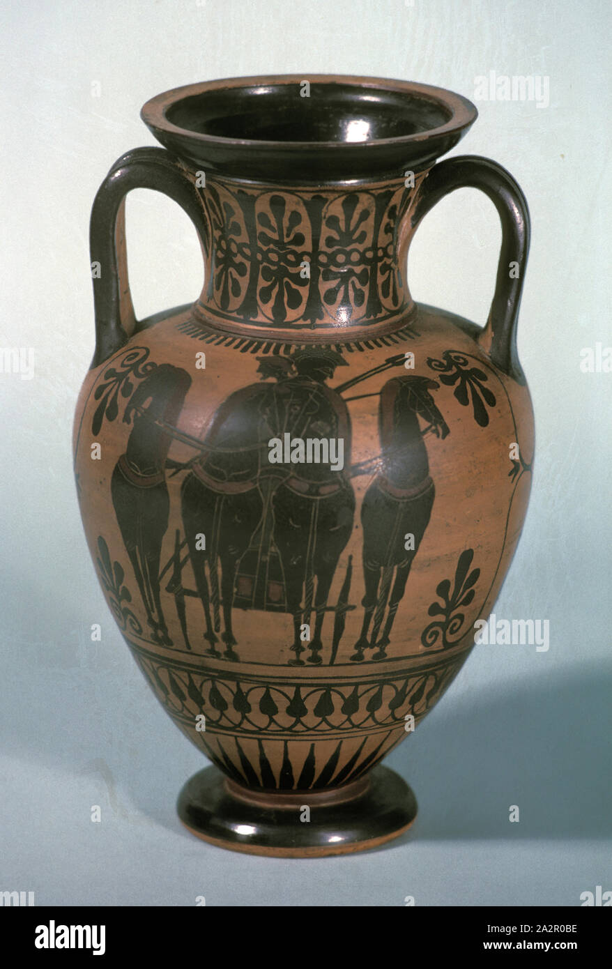 Edinburgh Painter, Storage Jar, early 5th Century BC, clay, 10 7/8 x 6 3/4 in. diam Stock Photo