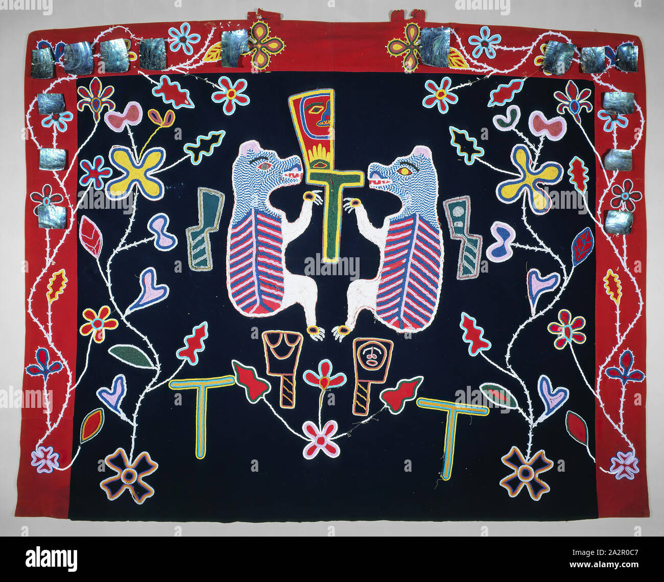 Kwakiutl, Native American, Ceremonial Robe, between 1875 and 1925, wool ...