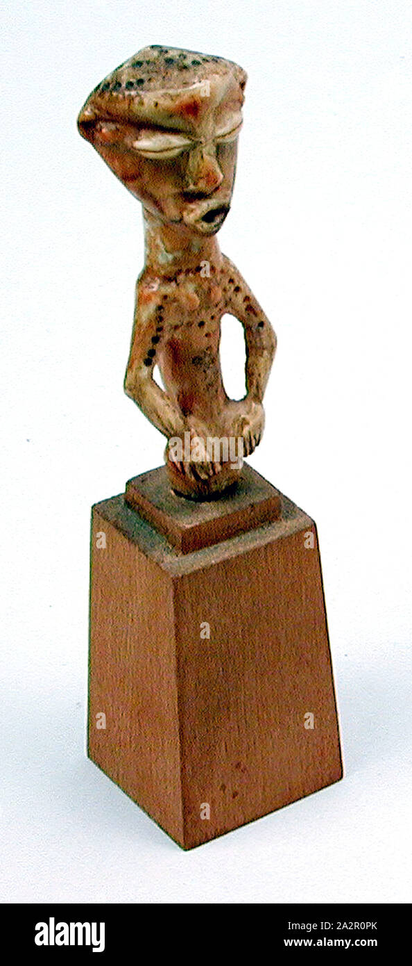 Lega, African, Human Figure, 1850/1950, ivory, Includes base Stock Photo