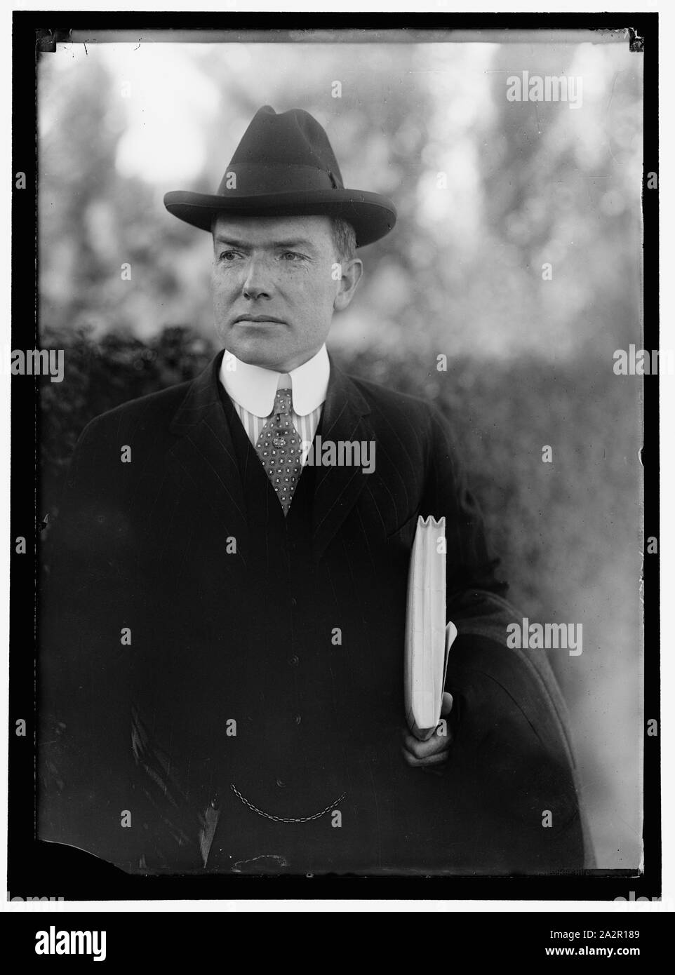 John D. Rockefeller Jr. Wearing Top Hat by Bettmann